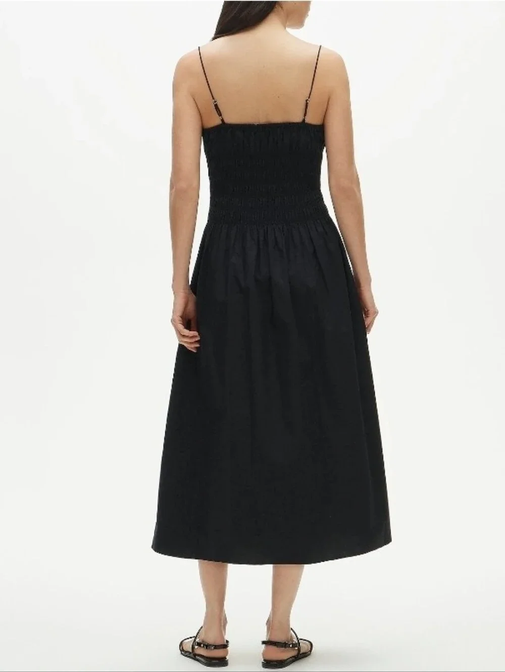 Nwt J. Crew Reverie Dress In Cotton Poplin  Black
